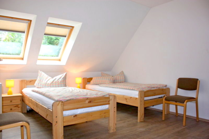 Haus Westerrönfeld - Zimmer 1 - Betten